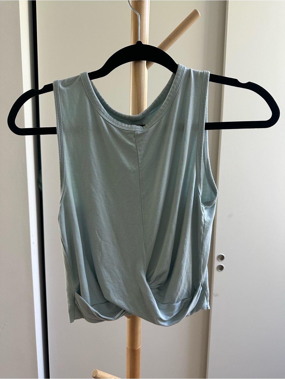 ALO Yoga mint green Twist-Hem Tank Top